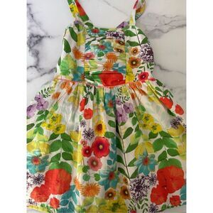 Cherokee girls size 6 wildflower floral country dress sleeveless strappy pettico